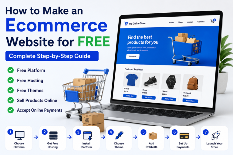 How to Make an Ecommerce Website for Free
